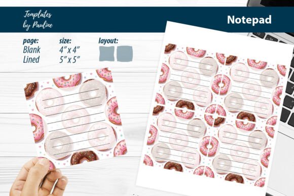 Download Donut Bakery Order Notepad Printable - Donut Collection